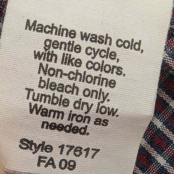 J. Crew Long Sleeve Button Down White, Blue and Red Checked Shirt - Picture 11 of 11